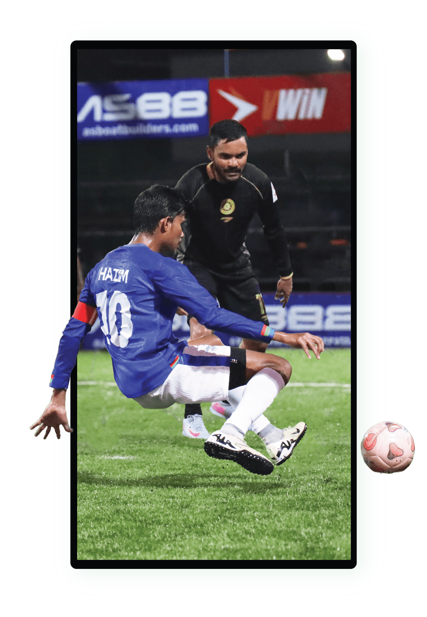 Football player cutout